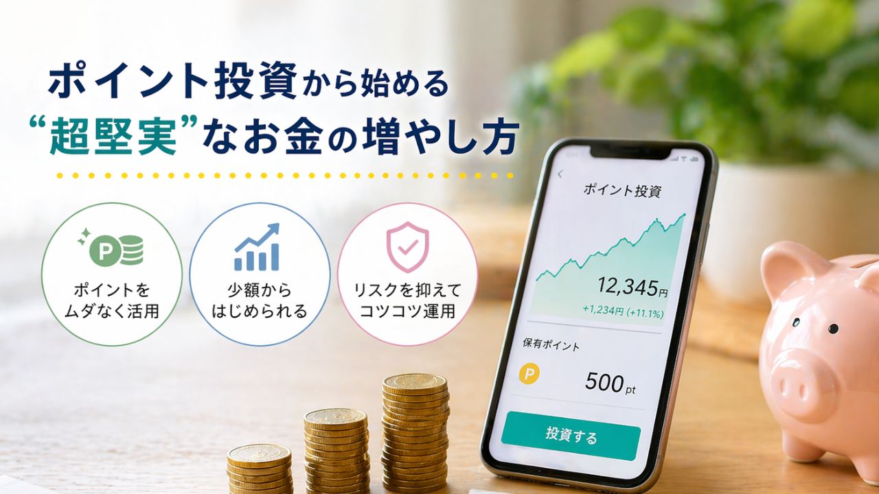 ポイント投資ではじめる資産づくり!